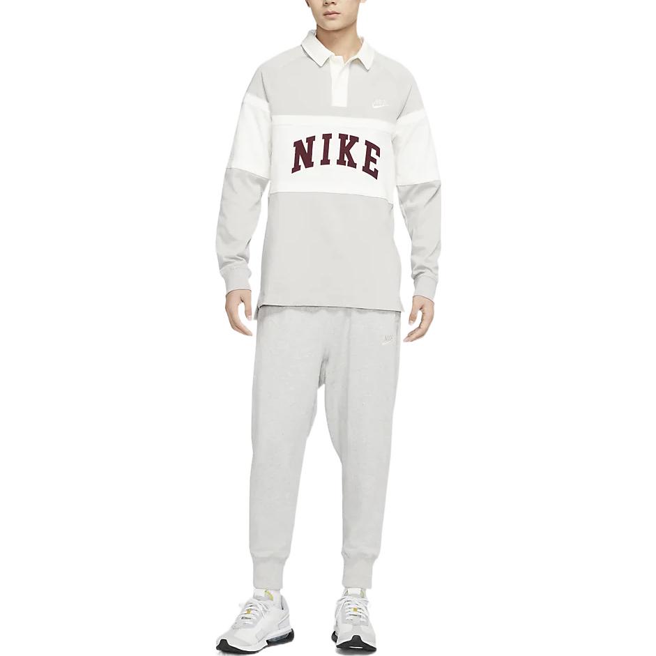 Nike T-Shirts Herren Grau Polokragen Moderate Gerade Passform FJ1175-012