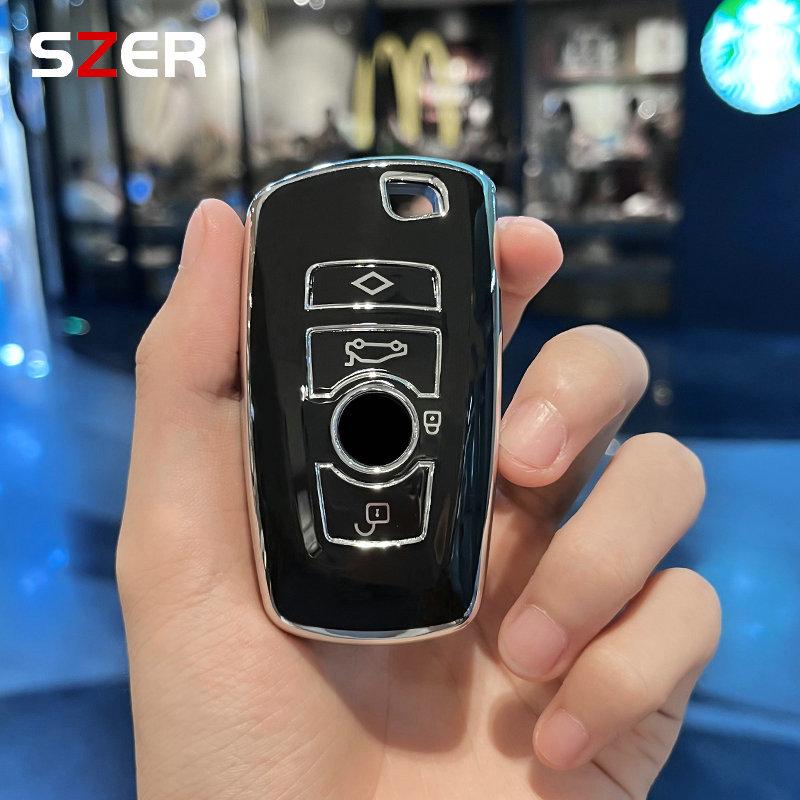 Tpu Car Key Case Cover For Bmw 1 2 3 4 5 6 7 Series X1 X3 X4 X5 X6 F36 F25 F26 F30 F34 F10 F07 F20 Z10 G30 F15 F16 Keychain Fob
