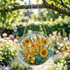 Skládačka Suncatcher, DIY puzzle Akrylový Suncatcher, Vitrážový závěsný ornament pro domácnost, Zahradní dekorace, Dárek pro ženy, Maminku, Přátele