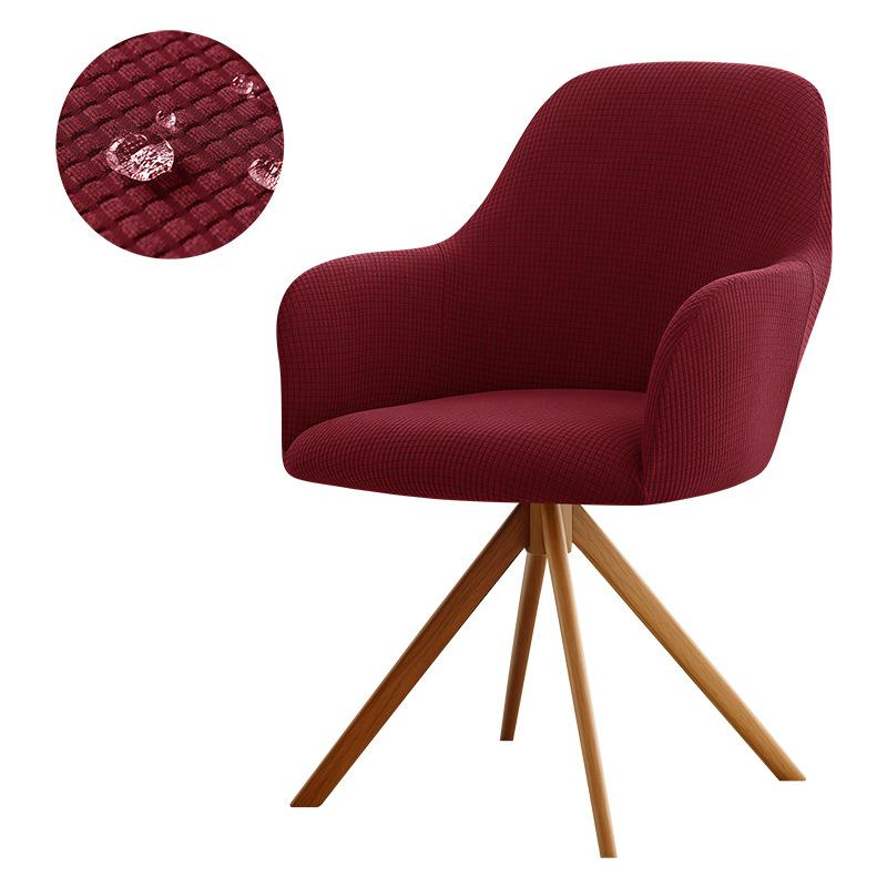 Waterproof Cubic Lattice Velvet High Armrest Chair Cover Soft Household Four-Season Chair Cover Elastic Cover