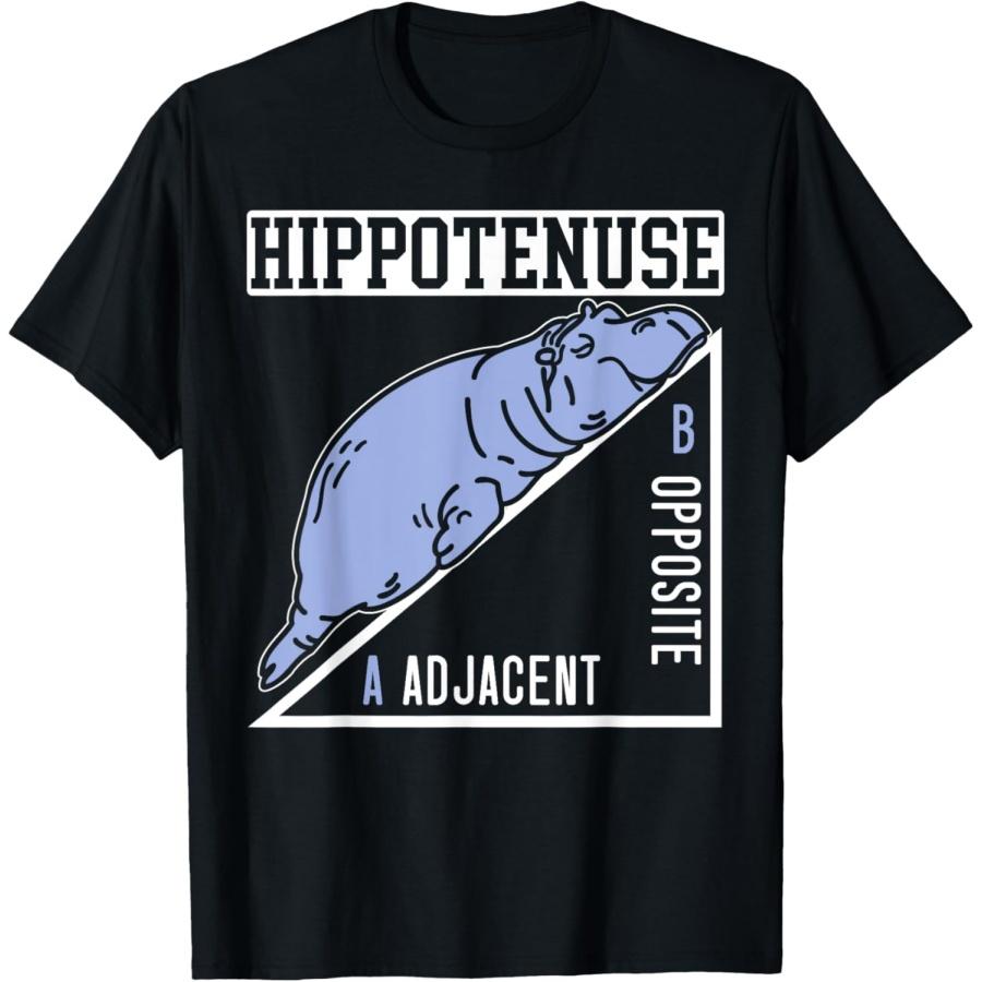 

Hippotenuse Adjacent Animal Hippopotamus Lover Hippo T-Shirt XXXXXL чёрный