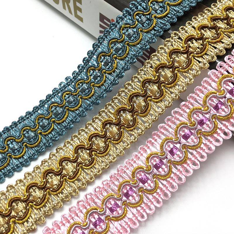 11.5M Tassel Braid Fringe 2cm Width Lace Trim Edge For DIY Sewing Lampshade Curtain Pillow Home Upholstery Decor Accessories
