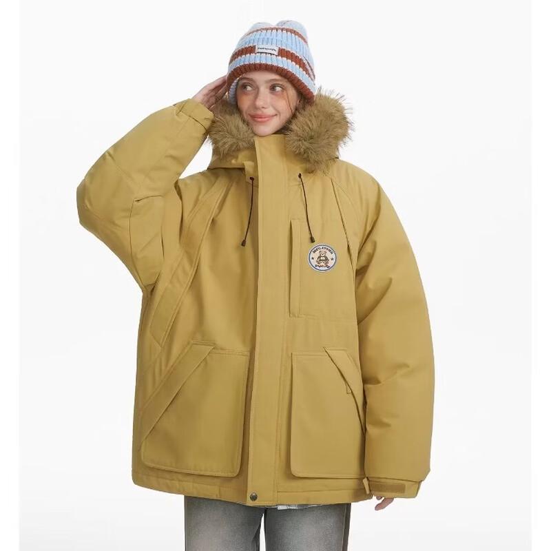 BEETLE TOWN Women s Windproof Hooded Parka Jacket L