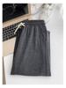 Petite Elastic Waist Wide Leg Drawstring Pants for Women, XS - Slimming, Straight, Casual Style