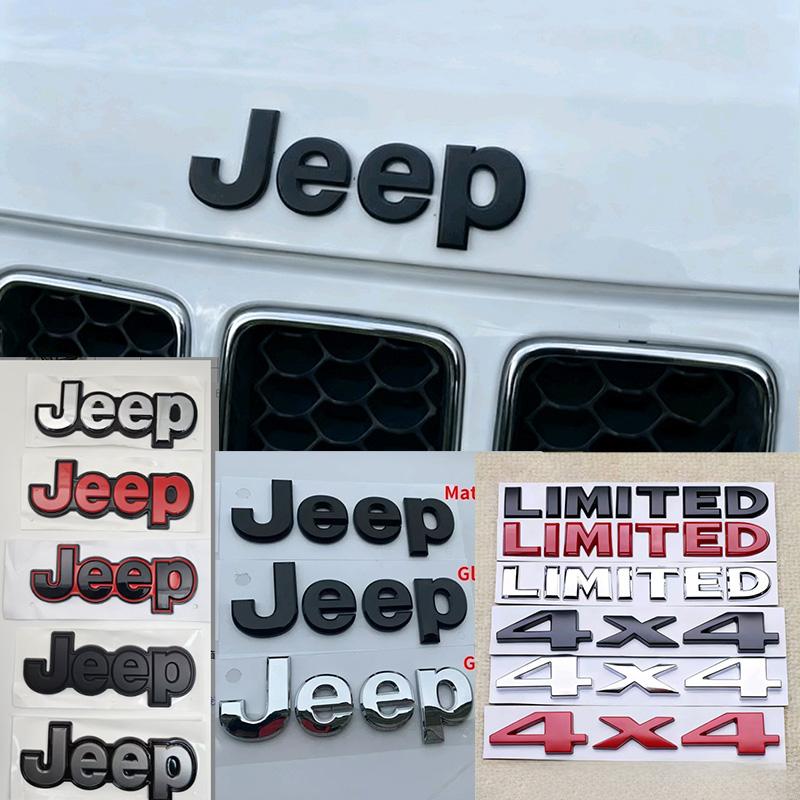 Car Front Rear LIMITED 4X4 Logo Auto Grille Emblem Sticker Accessories For Jeep Renegade Compass Grand Cherokee Wrangler Rubicon