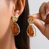 PuRui 7 Style Elegant Flower Scallop Pendant Earrings for Women 2026 New Vintage Creative Aesthetics Jewelry Drop Earrings Gifts