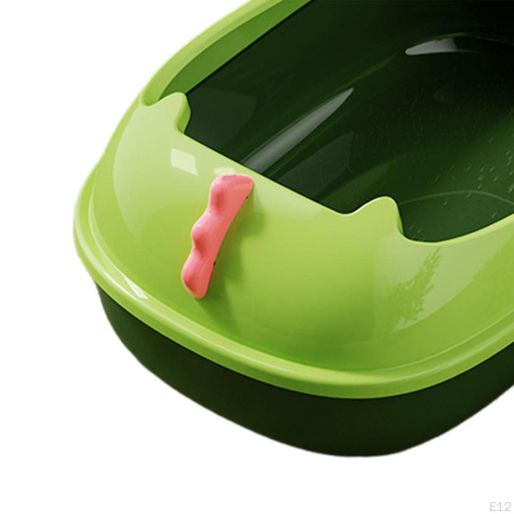Litter Box Potty Toilet Sandbox Container Splashproof Cage Bedpan Pet for