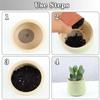 50PCS/Set Plastic Flower Pot Hole Mesh Pad Round Flower Pot Gasket  Bonsai Flower Tools