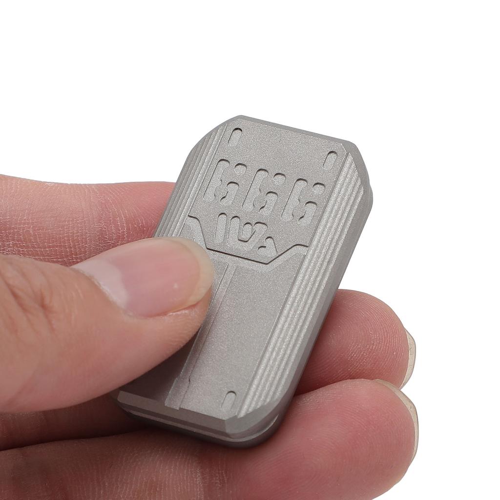 Metal Haptic Push Slider Stainless Steel Enhancing Attention Portable Push Card Slider Toy