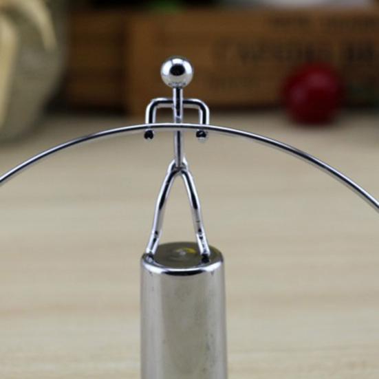 Mini Balance Pendulum Metal Weightlifting Iron Man Cradle Tumbler Toy Home Decor