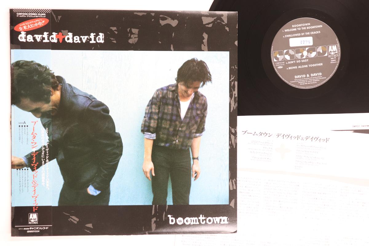 

LP Record DAVID + DAVID - Boomtown C28Y3140 A&M 1986 Japan Obi Rock Used