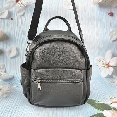 Escallia DKES_F379 Damen Leder Rucksack Umhängetasche