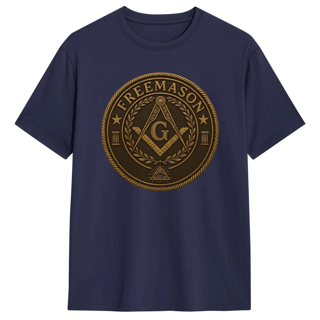 Masonic Mason Freemasonry T Shirt Summer  Vintage TShirts  Cotton Leisure Tshirt For Unisex Print Tops