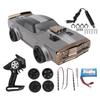 Remote Control Drift Car 1:16 Scale 2.4GHz 4WD High Speed RC Sport Racing Car Model Toy with Lights for Adults Kids Gray
