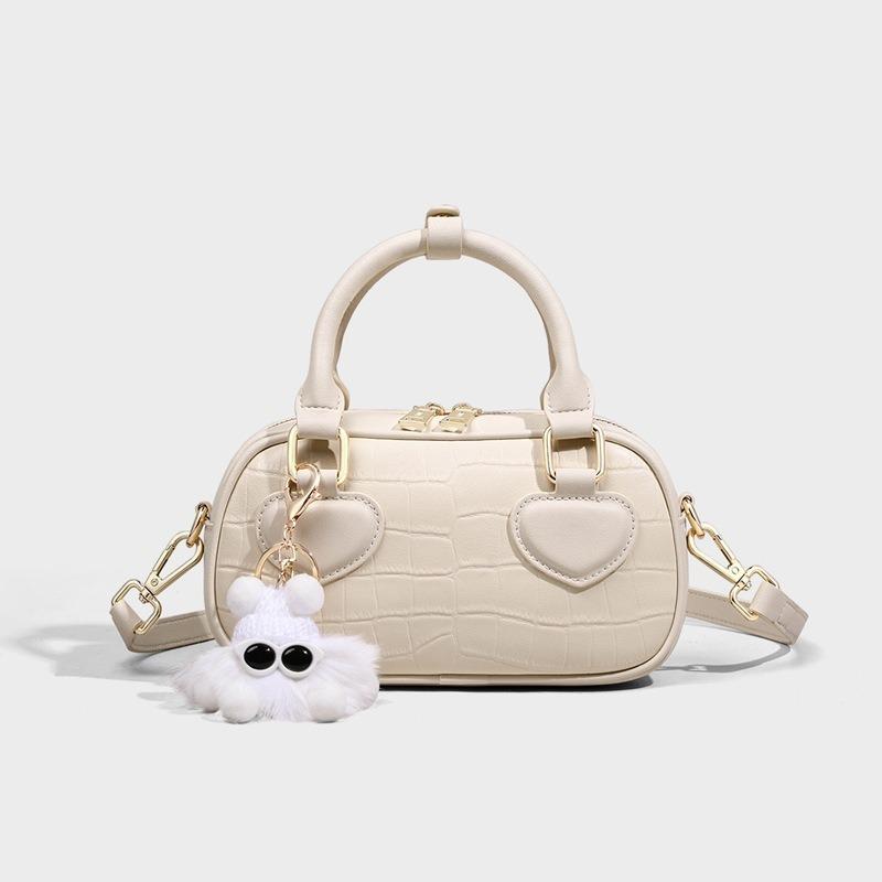 Bag New Summer Women's Bag Portable Bowling Bag Premium Sense Niche Boston Pillow