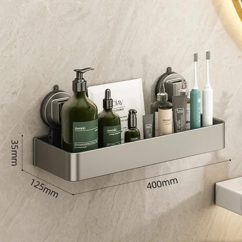 Bathroom storage rack without punching large capacity shower gel and shampoo storage rack bathroom accessories bathroom shelves