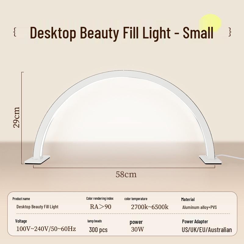 

U-образная светодиодная лампа для маникюрного стола, инкрустированная бриллиантами, для салонов красоты