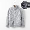 Children's High Neck Wool Cardigan - Warm Knitted Sweater for Autumn/Winter, Sizes 2-11 Years