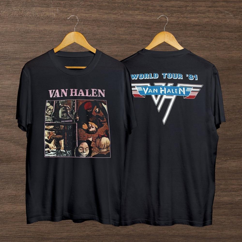 Van Halen Fair Warning Classic T-Shirt, Vintage Van Halen Double Sided T-Shirt Unisex T-Shirt S