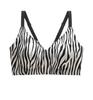 Womens Leopard Print Seamless Push Up No Wire Bra For Plus Size