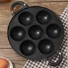 7 Gaats Kook Cake Pan Gladde Omelet Pan Anti-aanbak Koekenpan voor Octopusballen Ontbijt Omelet Maker