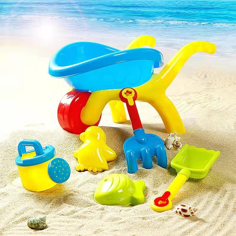 Beach Toy Trolley Set Baby Indoor Seaside Playing Sand Digging Sand Playing Water Playing Snow Shovel Set