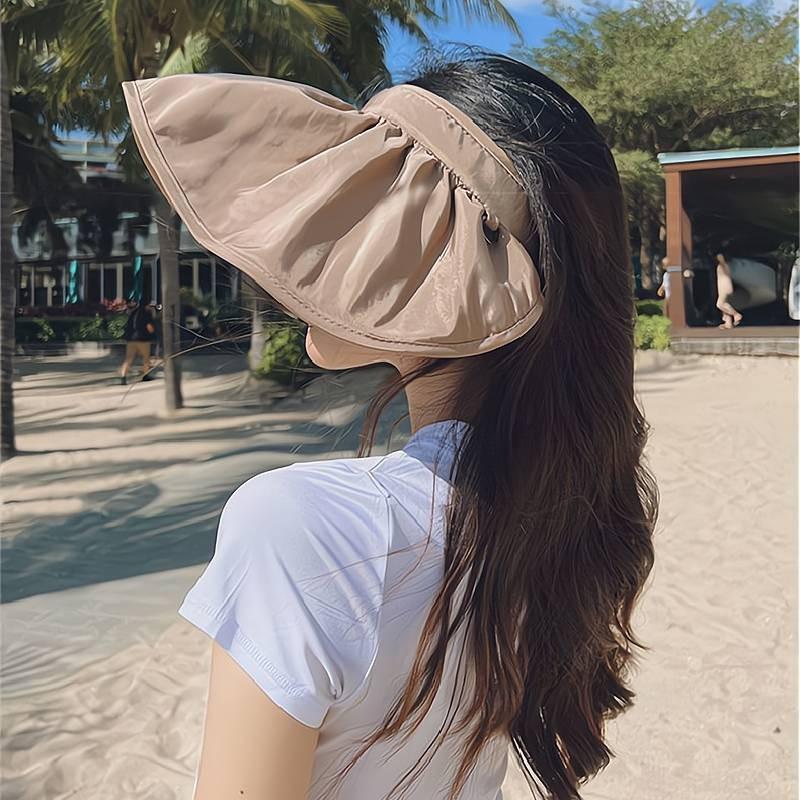 Summer Wide Brim Sun Hat For Outdoor Uv Protection And Fashionable Style For Women