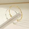 Xiyin Fashion Twist Bracelet, Simple Temperament, Niche Line Design, High-end Open Bracelet