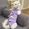 Cat Recovery Suit Breathable Cat Surgical Suit Soft Vest Onesie Jacket For Spay Wound Lick Prevention Pet Home Indoor