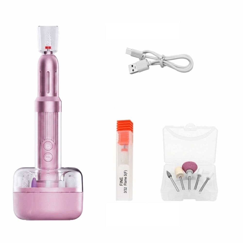 durable Nail Drill Machine Rechargeable Nail Polisher Nail Kit Electric Nail Grinder  Nail Tools