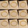 Multicolor Luxury Heart Round Oval Five-Pointed Star Zircon Bracelet Pvd Plated Stainless Steel Party Shiny Chic Jewelry