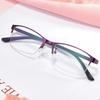 Women Myopia Glasses Ladies Half Frame Anti-blue Light Prescription Glasses Lentes Men Finished Eyewear -0.5 To -6.0 Gafas