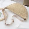 Forest Lazy Style Crossbody Bag Bohemian Handmade Grass Woven Bag Leisure Vacation Beach Women's Woven Dumpling Handbag New