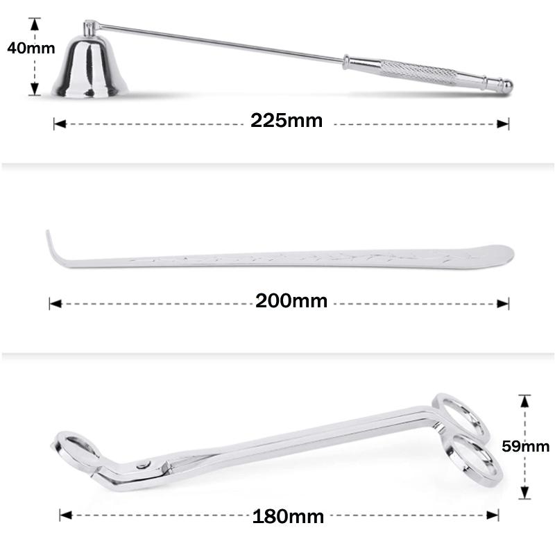 3/4pcs Candle Suppressor One-piece Tool Domestic Aromatherapy Candle Scissors Candle Suppressor Hook Tray Candle Tool Clippers