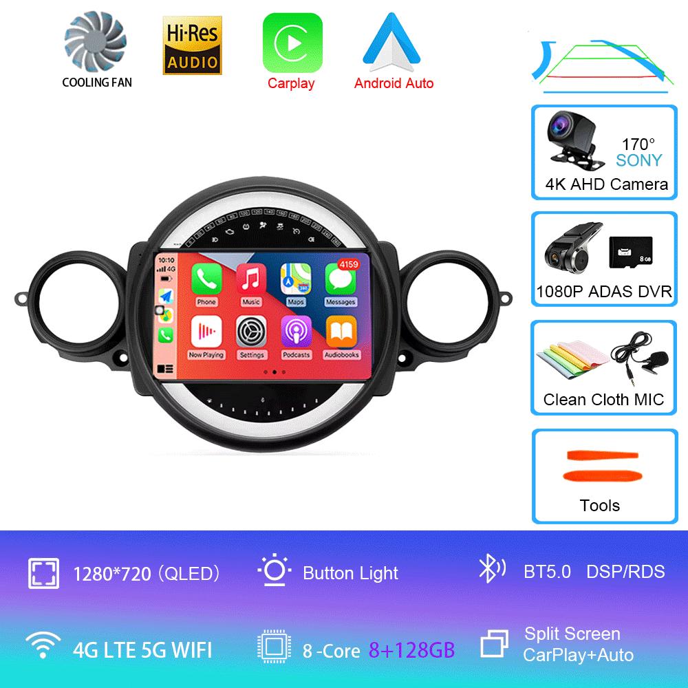 Android 14 Car Radio For BMW Mini Cooper R56 R60 R51 2006 - 2015 GPS Carplay Navigation Stereo Auto DSP BT DVD Multimedia Player