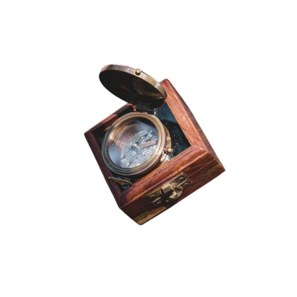 Handmade Brass Victoria Nautical Pocket Compass Gift for Husband, Mens Gift, Gift for Her, Wedding Gift