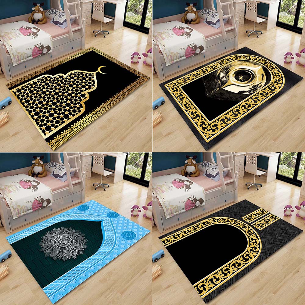 

Квадратный кухонный водонепроницаемый ковер для спальни, прикроватный плюшевый ковер, мусульманский молитвенный нескользящий ковер, напольный коврик для комнаты
