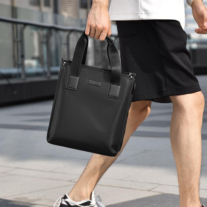 New Men's Handbag Vertical Briefcase Men's Bag Business Bag Oxford Cloth Backpack Multi-layer Messenger Bag
