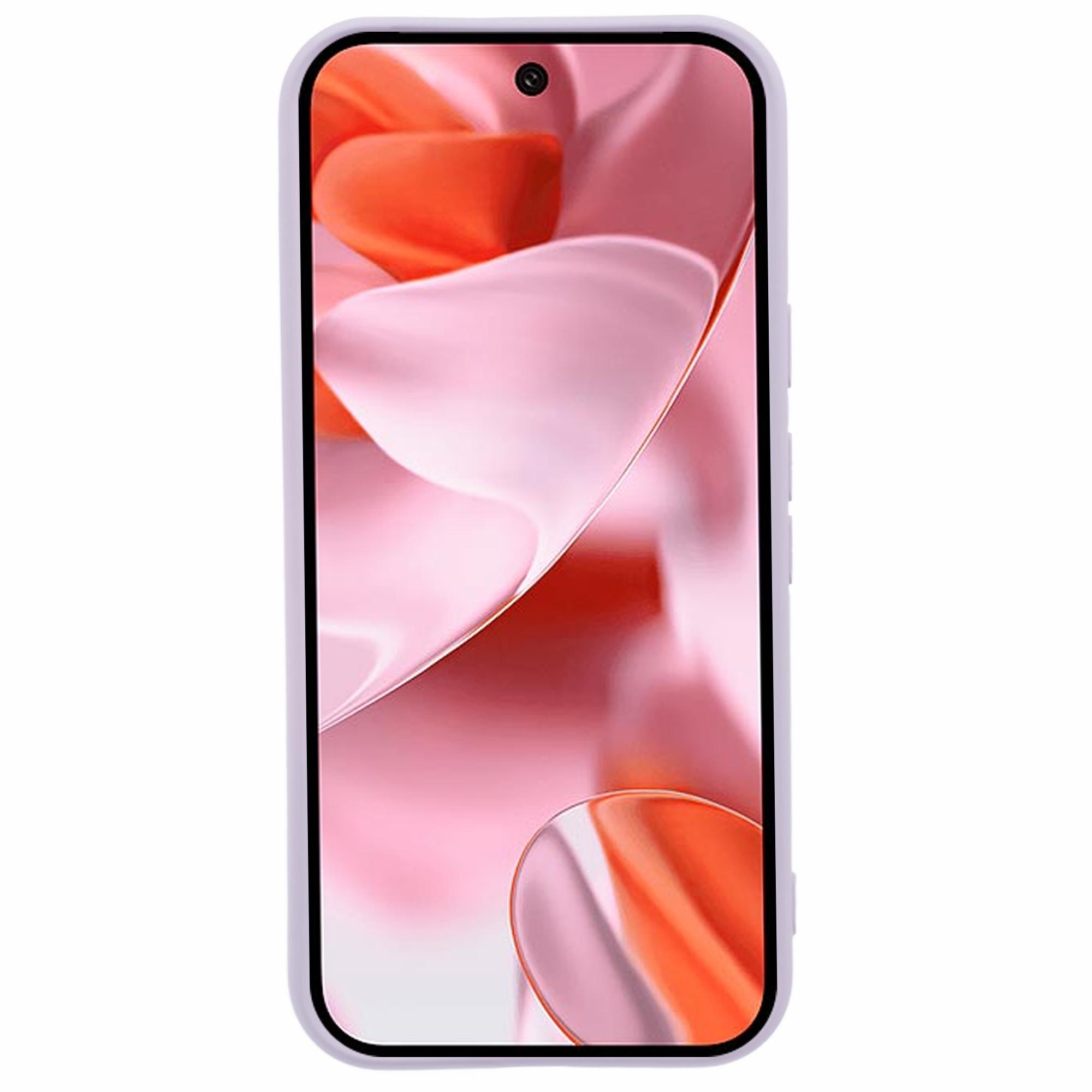 

For Google Pixel 9 Case TPU Back Soft Anti-Scratch Fiber Lining Phone Cover Sapphire