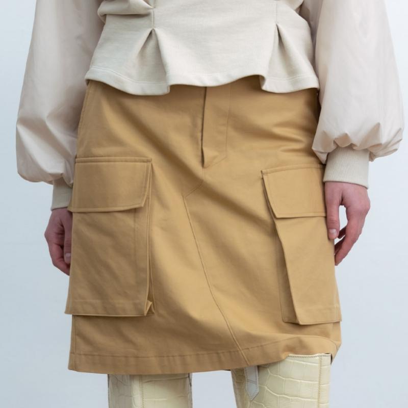 Cluto Boogie Skirt Beige