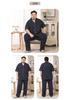 Mei Ji Yun Men's Cotton Lapel Pajama Set - Short Sleeve, Long Pants, Plus Size
