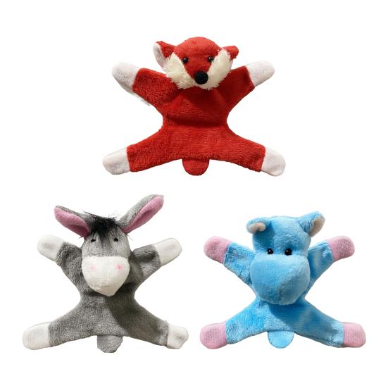 3Pcs Plush Animal Refrigerator Magnet Home Office Kitchen Locker Refrigerator Stuffed Cartoon