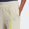 Adidas X Stella McCartney Collaboration SS23 Logo Print Flared Mid-Rise Fitted Knit Sports Pants Women Bottoms Light-Yellow IJ0599
