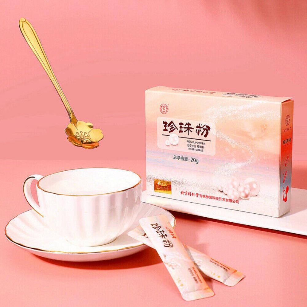 Tongrentang Pearl Powder 100% Pure Natural Herbal Tea Loose Leaf Green Food Organic Chinese Tea Leaves for Men Women