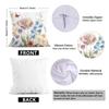 1Pc Watercolor Flowers Pillow Cover For Home Living Room Bedroom Sofa Office Decorative Pillowcase Soft Throw Pillows 45X45Cm