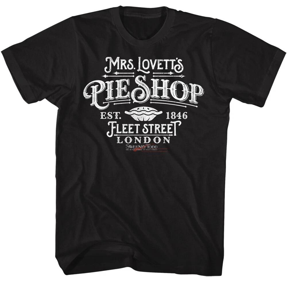 Sweeney Todd Movie Mrs Lovett s Pie Shop Fleet St London Est 1846 Men s T Shirt 4XL