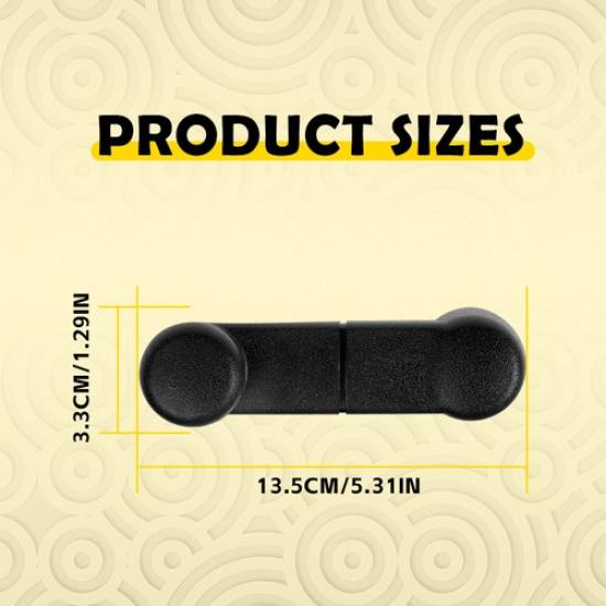 For Ford 1993-2011 Pickup Ranger Truck Crank Window Handle Ide LH+RH Black 2X