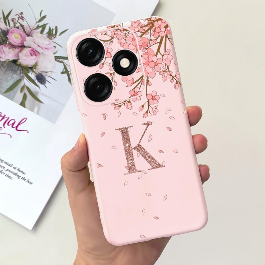 For Tecno Spark 20 Case Spark 20C Cute Crown Letters Cover Soft Silicone Phone Case For Tecno Spark 20 Pro Spark20 C Fundas Capa