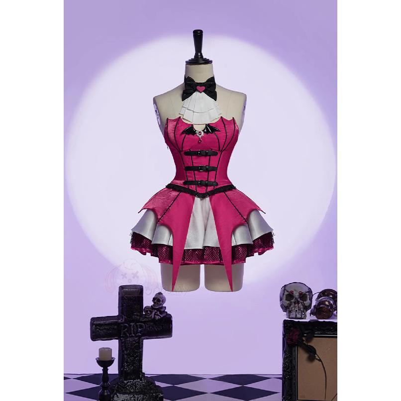 Vampire Draculaura Cosplay Costume Women Sexy Corset Lolita Short Dress Suit Gothic Punk Dress Halloween Carnival Party Clothes