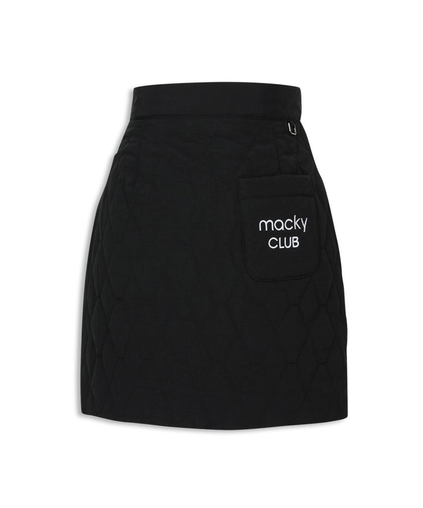 Mackie Padded Wrap Mini Skirt Black